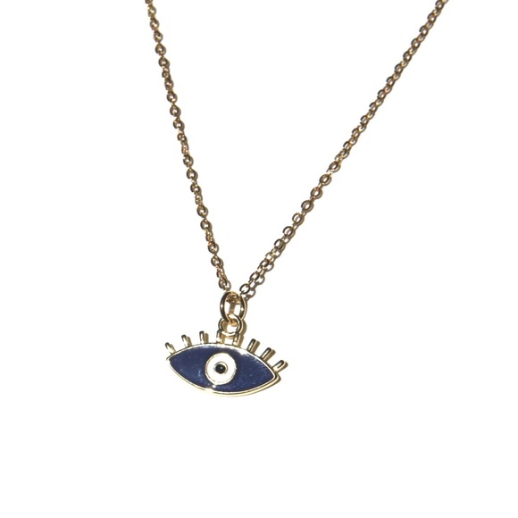 *New* 18K Gold Plated Cubic Zirconia Evil Eye Pendant Necklace 🧿 - Picture 2 of 12